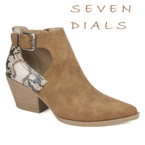 Seven Dials Shoes - Women's Queensbury Booties, Lt Brown, New In Box